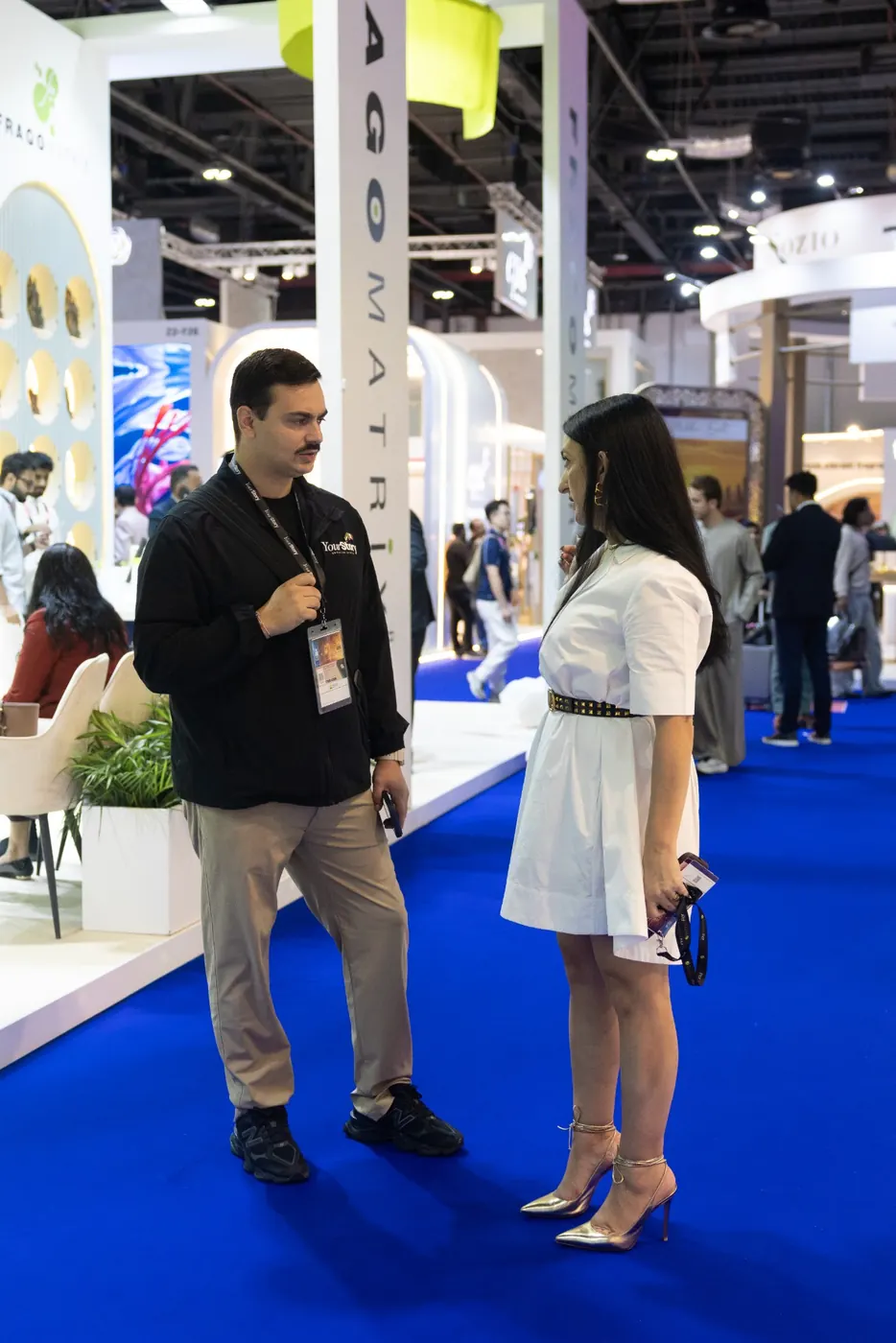 Salvatore, founder of YourStory, on the show floor
